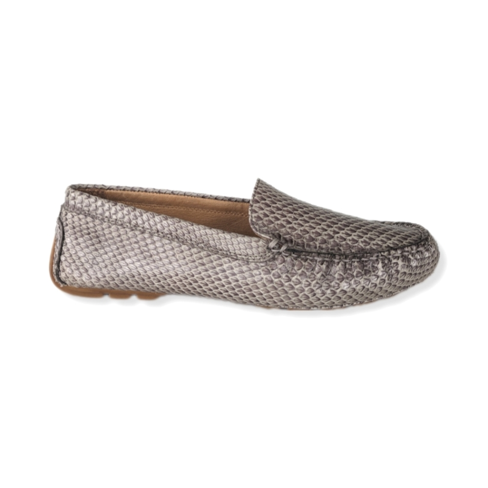Lauren Ralph Lauren Snake Print Loafers - Gray